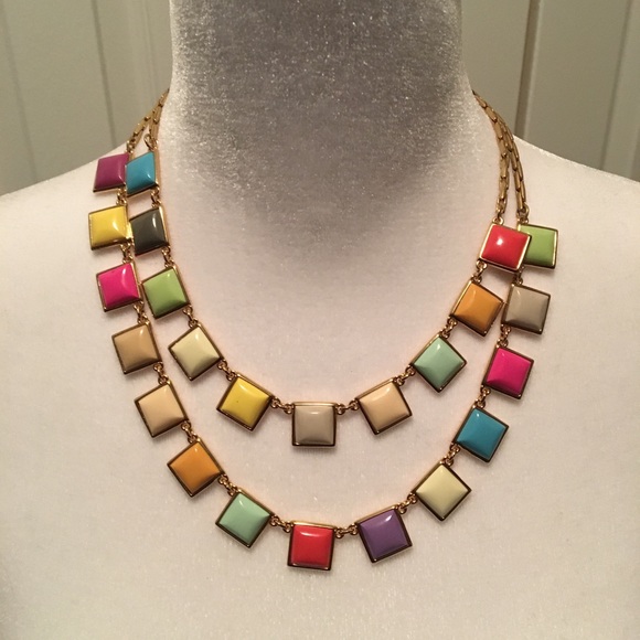 kate spade Jewelry - KATE SPADE NWT AUTHENTIC 12K GOLD-PLATED ENAMEL TUTTI-FRUTTI DESIGN NECKLACE